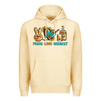 Pina Colada Peace Love Whiskey Premium Hoodie - BundleAndBundleShop