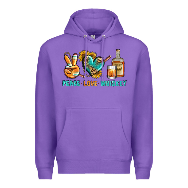 Peace Love Whiskey Premium Hoodie by BundleAndBundleShop | Teevron