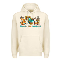 Tofu Peace Love Whiskey Premium Hoodie - BundleAndBundleShop