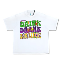 White Drink drank drunk Urban Heavy Tee - NancyCooperArtShop