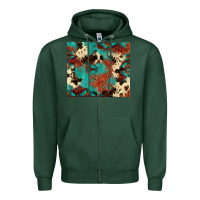 Sports Green Serape Turquoise Glitter Cowhide  Tooled Leather  Tumbler Zipper Hoodie - FaDigitalArtStudio