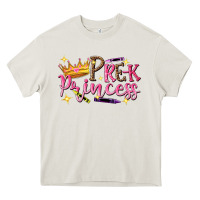 Cream pre k princess Heavy Core Tee - NancyCooperArtShop