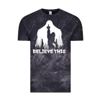 Cloud Black bigfoot t  shirt believe this t  shirt Vintage Tee - linhVisuals