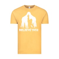 Vintage Mustard bigfoot t  shirt believe this t  shirt Vintage Tee - linhVisuals