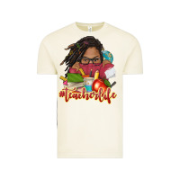 Vintage Arctic afro woman teacher life Vintage Tee - NancyCooperArtShop