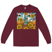 Burgundy aunt sunflower leopard glitter Long Sleeve Tee - TumblerDesignByShophia