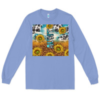 Colony Blue aunt sunflower leopard glitter Long Sleeve Tee - TumblerDesignByShophia