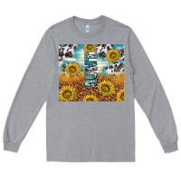 Heather Grey aunt sunflower leopard glitter Long Sleeve Tee - TumblerDesignByShophia