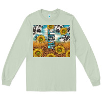 Matcha aunt sunflower leopard glitter Long Sleeve Tee - TumblerDesignByShophia