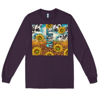 Plum aunt sunflower leopard glitter Long Sleeve Tee - TumblerDesignByShophia