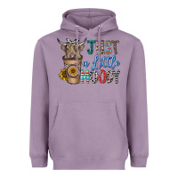 Lavender just a latte moody Heavyweight Hoodie - CowhideDigitalArt