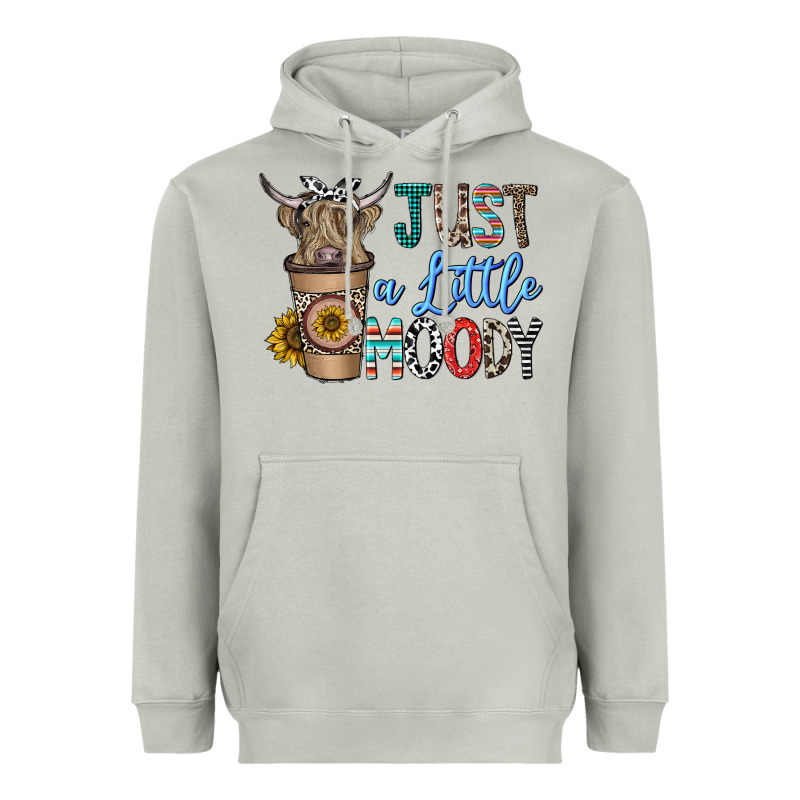 Just A Latte Moody Heavyweight Hoodie by CowhideDigitalArt | Teevron