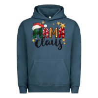 Pigment Midnight Navy mama Claus Christmas Urban Hoodie - BarkalooDesign