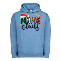 Pigment Pebble Blue mama Claus Christmas Urban Hoodie - BarkalooDesign