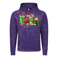 Cloud Purple Christmas coffee cup Vintage Hoodie - NancyCooperArtShop