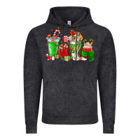 Vintage Black Christmas coffee cup Vintage Hoodie - NancyCooperArtShop