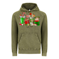 Vintage Olive Christmas coffee cup Vintage Hoodie - NancyCooperArtShop