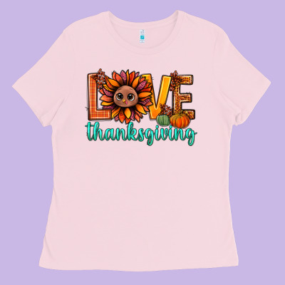 Love Thanksgiving Bbs Ladies Tee Designed By Bundleandbundleshop