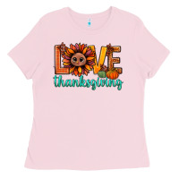 Bubblegum Pink love thanksgiving bbs Ladies Tee - BundleAndBundleShop