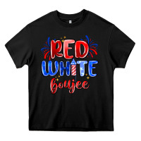 Black red white boujee Heavy Core Tee - MaliasSmallBusiness