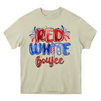 Mossy red white boujee Heavy Core Tee - MaliasSmallBusiness