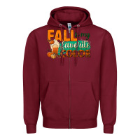 Burgundy fall is my favorite color Zipper Hoodie - BundleAndBundleShop