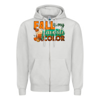 Dove Grey fall is my favorite color Zipper Hoodie - BundleAndBundleShop