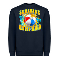 Navy Sunshine on my mind Heavyweight Sweatshirt - FaDigitalArtStudio