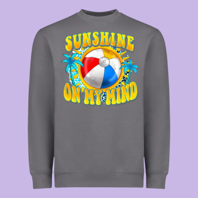 Sunshine On My Mind Heavyweight Sweatshirt Designed By Fadigitalartstudio
