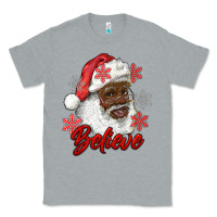 Heather Grey african american santa believe Classic Tee - RanaPortraitStore