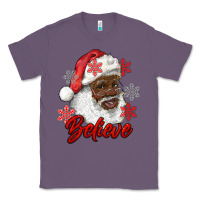 Lavender african american santa believe Classic Tee - RanaPortraitStore