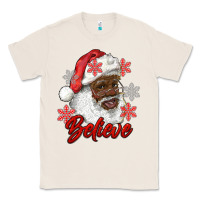Natural african american santa believe Classic Tee - RanaPortraitStore