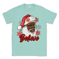 Seafoam african american santa believe Classic Tee - RanaPortraitStore