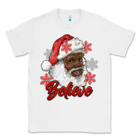 White african american santa believe Classic Tee - RanaPortraitStore