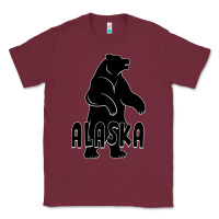 Burgundy Alaska Bear Classic Tee - Bettercallsaul