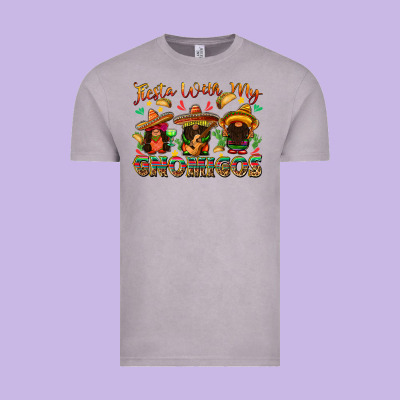 Fiesta With My Gnomigos Vintage Tee Designed By Texasbilliewilder