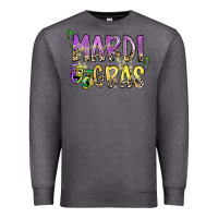 Charcoal Heather mardi gras Premium Sweatshirt - SublimationCraftShop