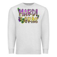 Oatmeal Heather mardi gras Premium Sweatshirt - SublimationCraftShop