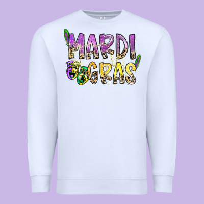 Mardi Gras Premium Sweatshirt Designed By Sublimationcraftshop