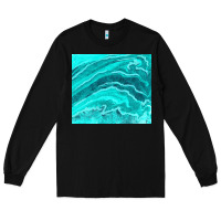 Black turquoise agate Long Sleeve Tee - TumblerDesignByShophia