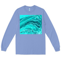 Colony Blue turquoise agate Long Sleeve Tee - TumblerDesignByShophia