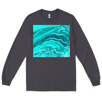 Smoke turquoise agate Long Sleeve Tee - TumblerDesignByShophia