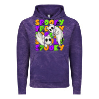 Cloud Purple Spooky with Ghost Cats Vintage Hoodie - texasbilliewilder
