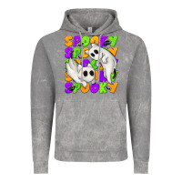 Cloud Rock Spooky with Ghost Cats Vintage Hoodie - texasbilliewilder