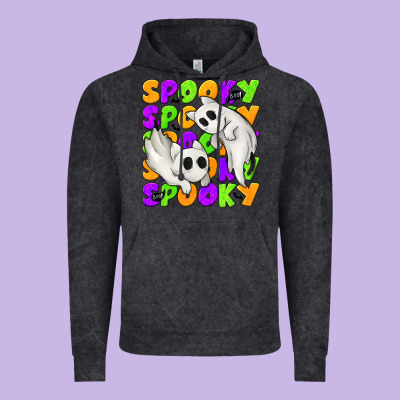 Spooky With Ghost Cats Vintage Hoodie Designed By Texasbilliewilder