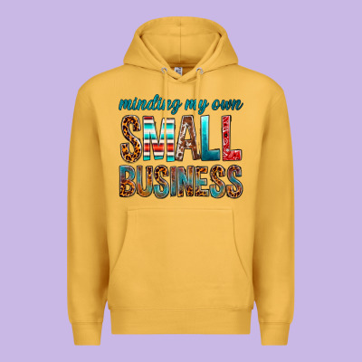 Minding My Own Small Business Premium Hoodie Designed By Bundleandbundleshop
