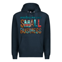 Navy Minding My Own Small Business Premium Hoodie - BundleAndBundleShop