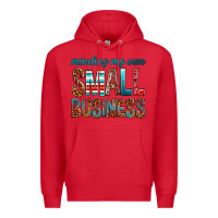 Red Minding My Own Small Business Premium Hoodie - BundleAndBundleShop
