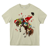 Christmas Cowboy Santa Heavy Core Tee | Teevron