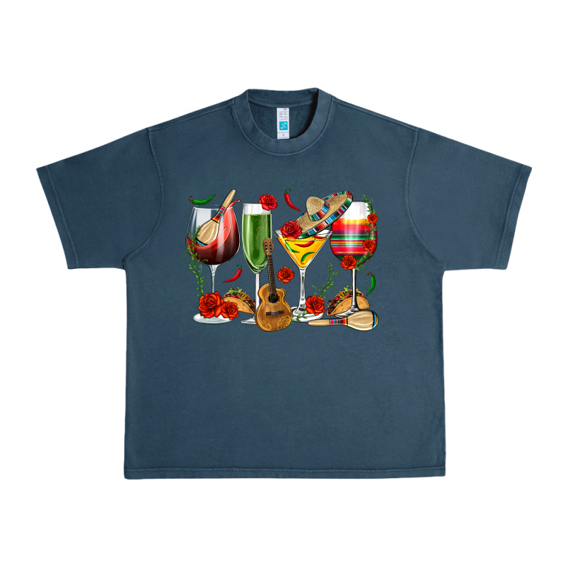 Mexico Wine Glasses Urban Heavy Tee by texasbilliewilder | Teevron